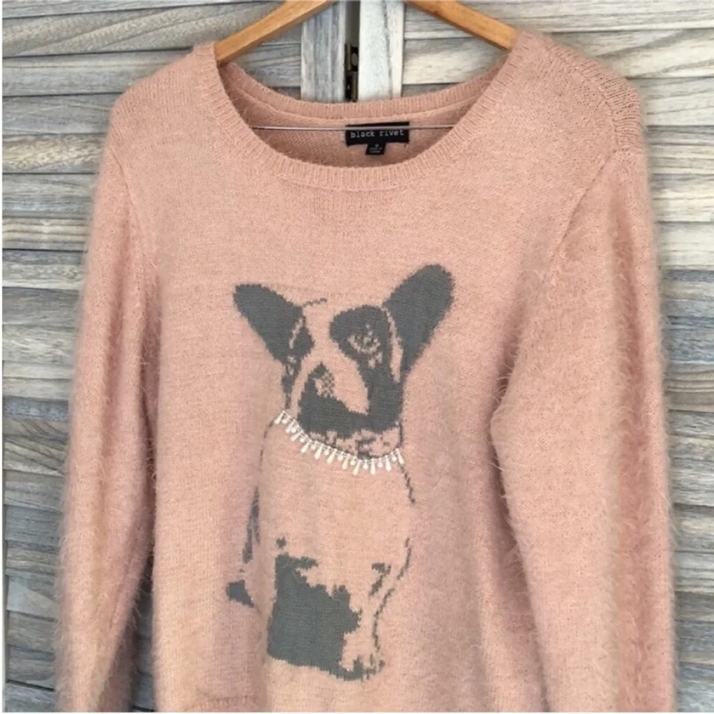 Christmas Holiday Winter French bulldog Sweater - Picture 4 of 8